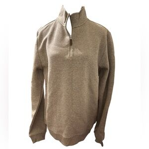 George Men’s Quarter-Zip Pullover · Size Small (34–36) · Heather Taupe